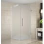 Aston Aquadica 30" Wide x 30" Deep x 72" High Frameless Hinged Shower Enclosure with Frosted Glass Stainless Steel