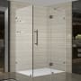 Aston 72" High x 35" Wide x 36" Deep Hinged Frameless Shower Enclosure with Clear Glass Oil Rubbed Bronze