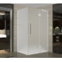 Aston 72" High x 33" Wide x 32" Deep Hinged Frameless Shower Enclosure with Frosted Glass Chrome