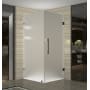 Aston Aquadica GS 38" Wide x 38" Deep x 72" High Frameless Hinged Shower Enclosure with Frosted Glass and Glass Shelves Oil Rubbed Bronze
