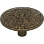 Atlas Homewares Hammered Medallion 1-1/2 Inch Mushroom Cabinet Knob Burnished Bronze