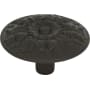 Atlas Homewares Hammered Medallion 1-1/2 Inch Mushroom Cabinet Knob Aged Bronze
