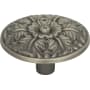 Atlas Homewares Hammered Medallion 1-1/2 Inch Mushroom Cabinet Knob Pewter