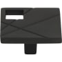 Atlas Homewares Modernist 1-1/2 Inch Square Cabinet Knob Matte Black