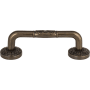 Atlas Homewares Hammered Medallion 3 Inch Center to Center Handle Cabinet Pull Burnished Bronze
