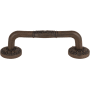 Atlas Homewares Hammered Medallion 3 Inch Center to Center Handle Cabinet Pull Rust