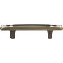 Atlas Homewares Canterbury 3 Inch Center to Center Bar Cabinet Pull Black / White