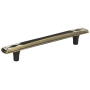 Atlas Homewares Canterbury 5 Inch Center to Center Bar Cabinet Pull Black / White
