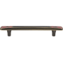 Atlas Homewares Canterbury 5 Inch Center to Center Bar Cabinet Pull Black / Red
