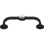 Atlas Homewares Crystal 3 Inch Center to Center Handle Cabinet Pull Matte Black
