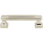 Atlas Homewares Wadsworth 3-3/4 Inch Center to Center Handle Cabinet Pull Polished Nickel
