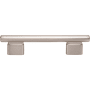 Atlas Homewares Holloway 3-3/4 Inch Center to Center Bar Cabinet Pull Brushed Nickel