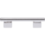 Atlas Homewares Holloway 3-3/4 Inch Center to Center Bar Cabinet Pull Polished Chrome