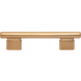 Atlas Homewares Holloway 3-3/4 Inch Center to Center Bar Cabinet Pull Warm Brass
