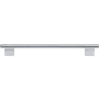 Atlas Homewares Holloway 8-13/16 Inch Center to Center Bar Cabinet Pull Polished Chrome