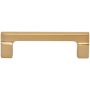 Atlas Homewares Reeves 3-3/4 Inch Center to Center Bar Cabinet Pull Warm Brass