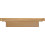 Atlas Homewares Kayden 3-3/4 Inch Center to Center Rectangular Cabinet Pull Warm Brass