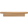 Atlas Homewares Kayden 5-1/16 Inch Center to Center Rectangular Cabinet Pull Warm Brass