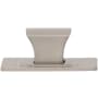 Atlas Homewares Zander 1-1/4 Inch Rectangular Cabinet Knob Brushed Nickel