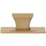 Atlas Homewares Zander 1-1/4 Inch Rectangular Cabinet Knob Warm Brass