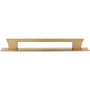 Atlas Homewares Zander 12 Inch Center to Center Handle Appliance Pull Warm Brass