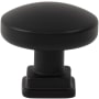 Atlas Homewares Kimberton 1-1/4 Inch Mushroom Cabinet Knob Matte Black