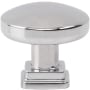 Atlas Homewares Kimberton 1-1/4 Inch Mushroom Cabinet Knob Polished Chrome