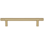 Atlas Homewares Griffith 5-1/16 Inch Center to Center Bar Cabinet Pull Warm Brass