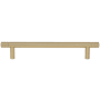 Atlas Homewares Griffith 6-5/16 Inch Center to Center Bar Cabinet Pull Warm Brass