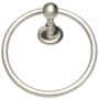 Atlas Homewares Emma Collection 7-1/8 Inch Round Towel Ring Brushed Nickel