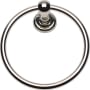 Atlas Homewares Emma Collection 7-1/8 Inch Round Towel Ring Polished Nickel
