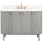 Avanity Blakely 49" Free Standing Single Basin Vanity Set with Cabinet and Quartz Vanity Top Gray Oak