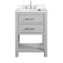 Avanity Brooks 24" Free Standing Single Basin Vanity Set with Cabinet and Engineered Stone Vanity Top Chilled Gray