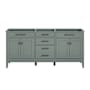 Avanity Madison 72" Double Free Standing Vanity Cabinet Only - Less Vanity Top Smoke Green