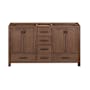 Avanity Modero 60" Double Free Standing Vanity Cabinet Only - Less Vanity Top Mocha Oak