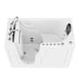 Avano Safe Premier 53" Three Wall Alcove Acrylic Air / Whirlpool Tub with Left Drain and Overflow - Includes Deck Mounted Tub Filler with Hand Shower White