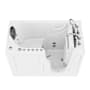Avano Safe Premier 53" Three Wall Alcove Acrylic Air / Whirlpool Tub with Right Drain and Overflow - Includes Deck Mounted Tub Filler with Hand Shower White