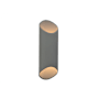 Avenue Lighting Avenue Outdoor 20" Tall LED Cylindrical Outdoor Wall Sconce Silver