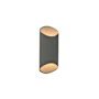 Avenue Lighting Avenue Outdoor 16" Tall LED Cylindrical Outdoor Wall Sconce Silver