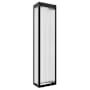 Avenue Lighting Avenue Outdoor 24" Tall LED Outdoor Wall Sconce with Clear, Fluted Glass Shade Black