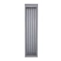 Avenue Lighting Avenue Outdoor 24" Tall LED Outdoor Wall Sconce with Clear, Fluted Glass Shade Silver