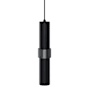 Avenue Lighting Cicada 15" Tall LED Mini Pendant Black / Knurled Black