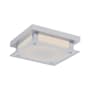 Avenue Lighting Cermack St. 12" Wide LED Flush Mount Square Ceiling Fixture with Frosted Glass Shade Polished Chrome