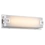 Avenue Lighting Cermack St. 38" Wide LED Bath Bar with Rectangular Shade Polished Chrome