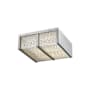 Avenue Lighting Cermack St. 10" Wide LED Flush Mount Square Ceiling Fixture Brushed Nickel