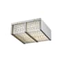 Avenue Lighting Cermack St. 12" Wide LED Flush Mount Square Ceiling Fixture Brushed Nickel