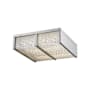 Avenue Lighting Cermack St. 17" Wide LED Flush Mount Square Ceiling Fixture Brushed Nickel