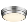 Avenue Lighting Cermack St. 17" Wide LED Flush Mount Bowl Ceiling Fixture Brushed Nickel