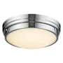 Avenue Lighting Cermack St. 17" Wide LED Flush Mount Bowl Ceiling Fixture Polished Chrome