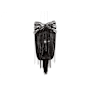 Avenue Lighting Wilshire Blvd. 4 Light 15" Wide Chandelier Black Chrome / Smoke Crystal